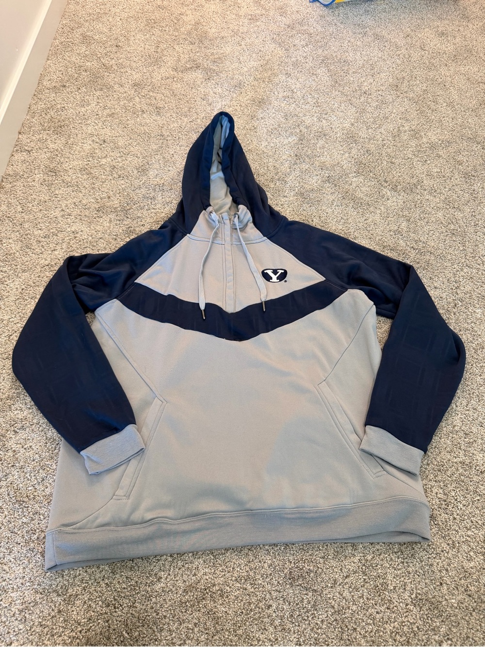 gray BYU hoodie